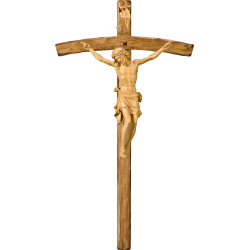 Cristo Pisa en cruz arqueada